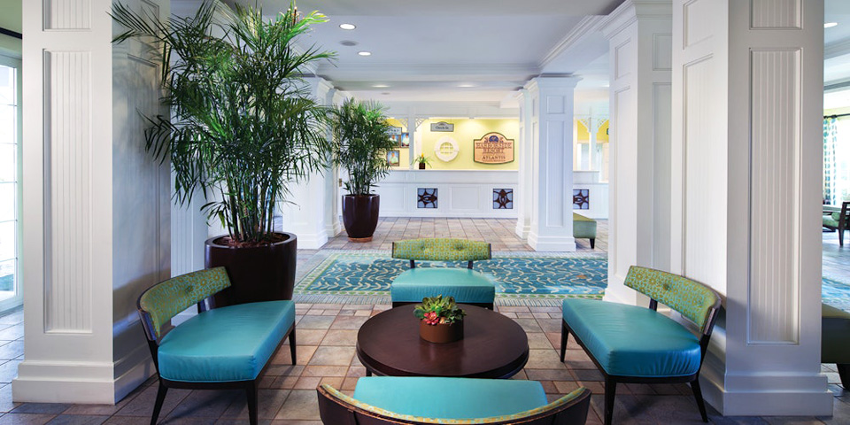 Harborside resort lobby Atlantis Bahamas