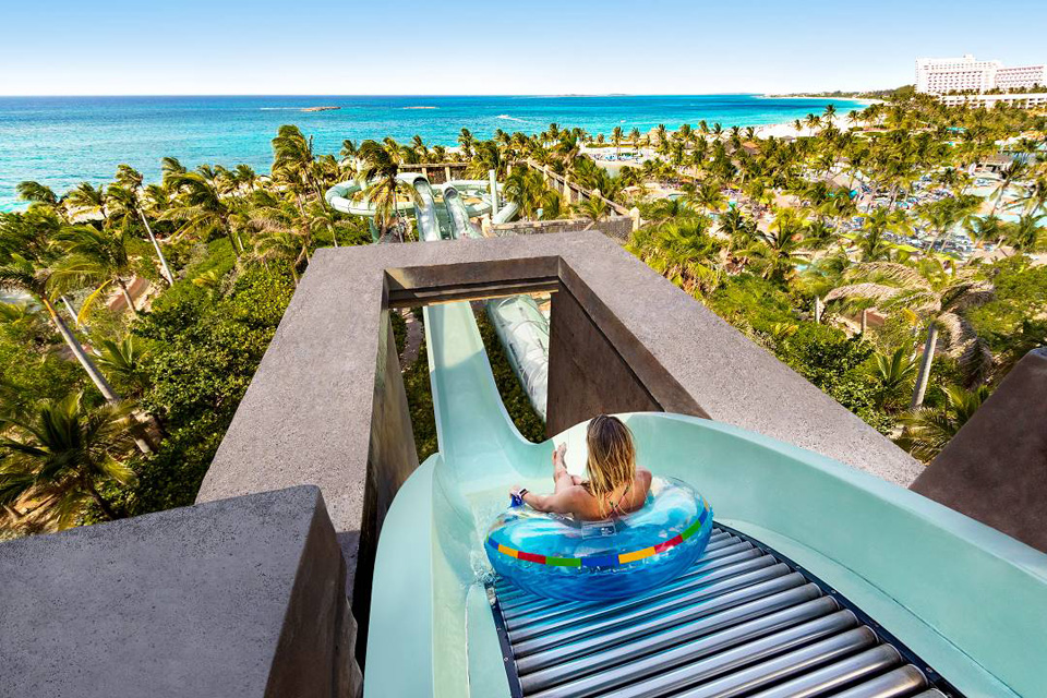 Water slide at Atlantis Bahamas